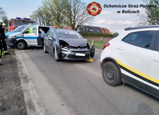 Zderzenie dwóch samochodów osobowych w miejscowości Cholerzyn. Jedna osoba poszkodowana. Zdjęcia !!!