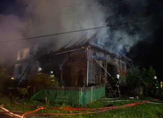 Pożar budynku w powiecie tatrzańskim. ZDJĘCIA!