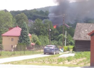 Groźny pożar w Sułkowicach. ZDJĘCIA!