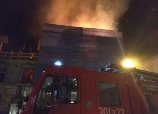 Pożar remontowanej kamienicy w Krakowie przy ul. Miodowej. ZDJĘCIA!