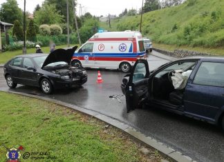 Niebezpieczne popołudnie na drogach powiatu nowosądeckiego. ZDJĘCIA!