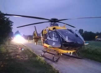 Mężczyzna spadł z drzewa. Został zabrany przez śmigłowiec LPR. ZDJĘCIA!
