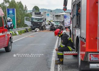 Tragiczny wypadek na DK28 w Osielcu. ZDJĘCIA!