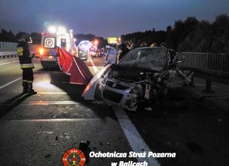 Śmiertelny wypadek na autostradzie A4 (406km) w kierunku Katowic