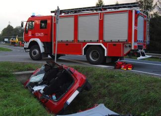 Śmiertelny wypadek na DK28