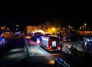 Pożar budynku dworca PKP w Oświęcimiu FOTO, FILM
