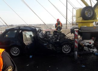 Tragiczny wypadek na Moście kardynała Macharskiego (S7) w Krakowie. FOTO!