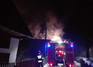 Pożar budynku mieszkalnego w Skawicy. Właściciel podpalił swój dom – ZDJĘCIA!