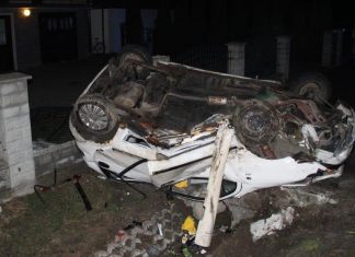 Pijany 18-latek spowodował wypadek i uciekł z miejsca zdarzenia. ZDJĘCIA!