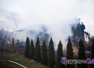 Pożar budynku gospodarczego w Gródku ZDJĘCIA