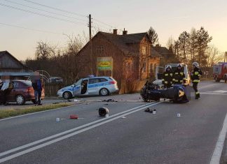 Wypadek z udziałem motocyklisty na DW-949 w Jawiszowicach – ZDJĘCIA!