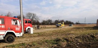 Tragiczny wypadek w warsztacie samochodowym, w Wielkich Drogach.