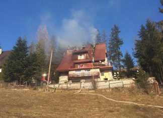 Pożar budynku mieszkalnego w Bukowinie Tatrzańskiej – ZDJĘCIA!