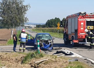Zderzenie samochodu ciężarowego z osobowym w powiecie wadowickim – ZDJĘCIA!