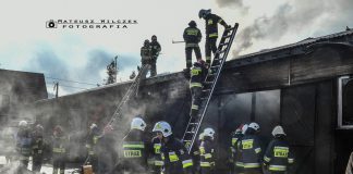 Pożar zabudowań w Stryszawie