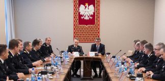 Małopolski Komendant Wojewódzki PSP wziął udział w spotkaniu z wiceministrem MSWiA i nowym Komendantem Głównym PSP