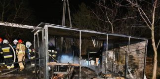 Pożar garażu w powiecie brzeskim