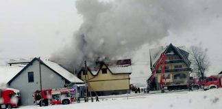 Pożar ubojni bydła w powiecie nowotarskim