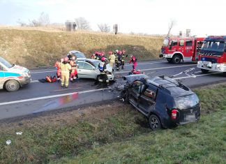 Zablokowana DK94. W akcji śmigłowiec LPR – ZDJĘCIA!