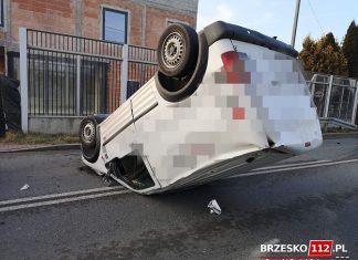 Spore utrudnienia w Brzesku po zderzeniu dwóch samochodów