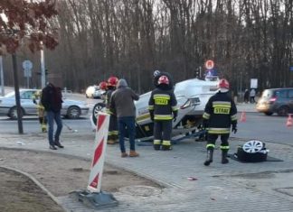 Wypadek w centrum Tarnowa. Dwie osoby poszkodowane – ZDJĘCIA!