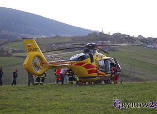 Kolejne zdarzenie z udziałem traktora w powiecie nowosądeckim. Interweniował LPR ZDJĘCIA