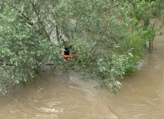 Dramatyczna akcja w powiecie oświęcimskim. Kajakarze wypadli z kajaku do rzeki Soły mającej stan ostrzegawczy