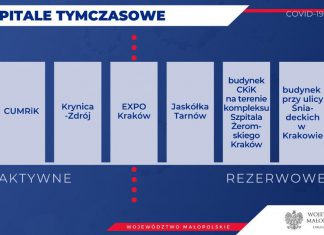 Kilka szpitali tymczasowych w Małopolsce w związku z pandemią. ZDJĘCIA