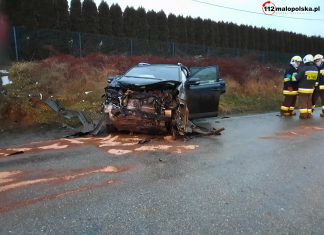 Poważny wypadek na lokalnej drodze. Doszło do NZK u jednego z poszkodowanych – ZDJĘCIA!