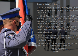 Życzenia Małopolskiego Komendanta Policji z okazji Święta Policji