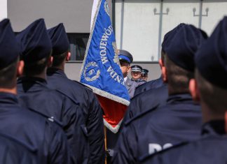Ślubowanie 40 nowo przyjętych policjantów