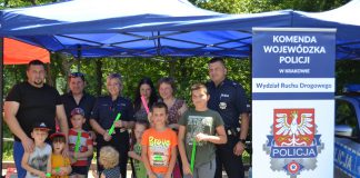 Piknik bezpieczeństwa z udziałem małopolskich policjantów ruchu drogowego