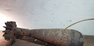 Granat moździerzowy przywieziony w torbie podróżnej