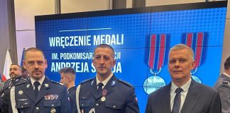 Małopolski funkcjonariusz z medalem im. podkom. Policji Andrzeja Struja