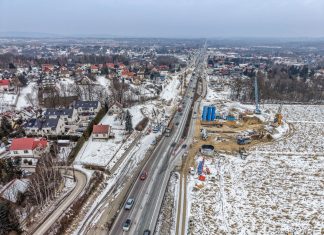 Utrudnienia na zakopiance w Libertowie