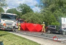 W wypadku samochodowym zginął mł. asp. Mateusz Fidelus