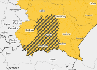 Ostrzeżenie meteorologiczne dla Małopolski